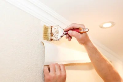 Pose de papier peint à Barbaira — revêtements muraux et toiles de verre
